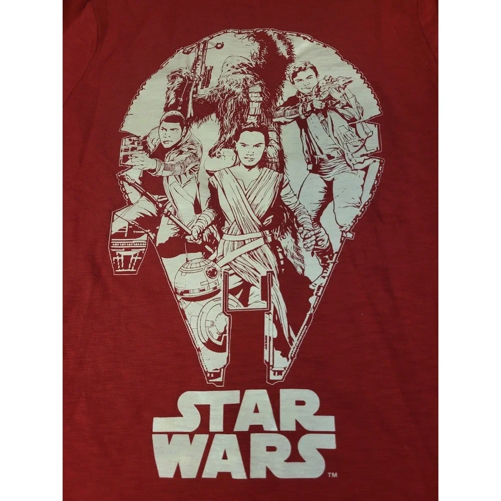 NWT Gap Kids Star Wars Red  L/S Shirt Sizr M 8